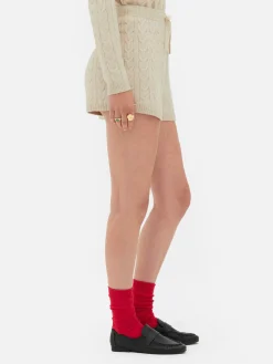 Femme Primark Shorts|Short En Maille Torsadée Rita Ora