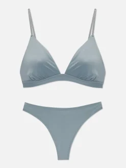 Femme Primark Ensembles Lingerie|Soutien-gorge Triangle Et String En Microfibre