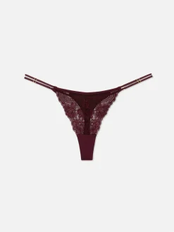 Femme Primark Culotte|String En Dentelle à Double Lanière