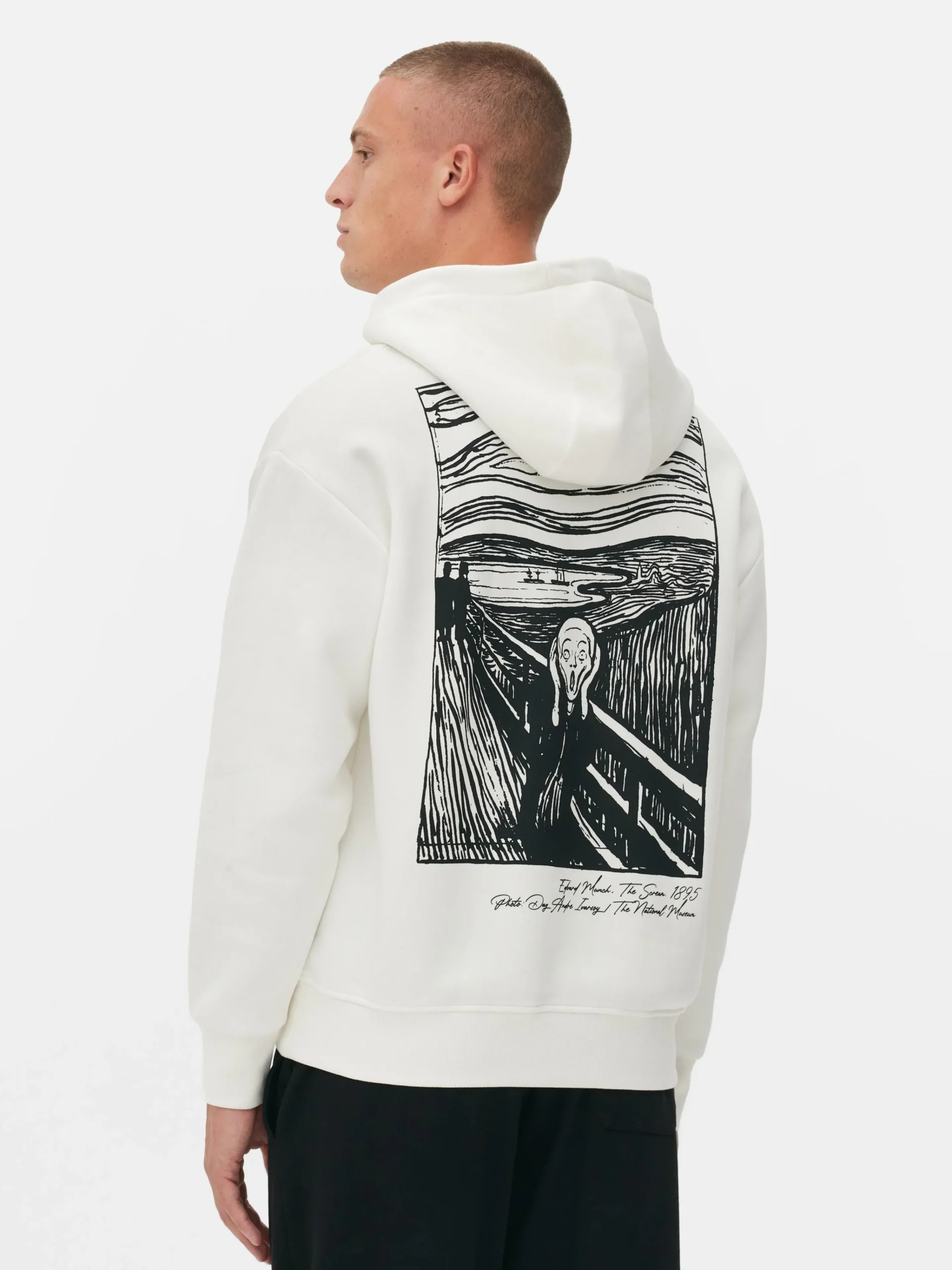 Homme Primark Tout Halloween|T-Shirts Et Sweat-Shirts À Motifs|Sweat à Capuche Edvard Munch Le Cri