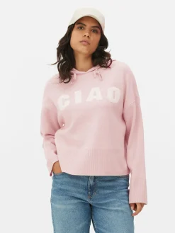 Femme Primark Sweats À Capuche Et Sweat-Shirts|Pulls Et Gilets|Sweat à Capuche Tricoté à Message