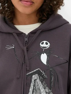Femme Primark The Nightmare Before Christmas|Tout Halloween|Sweat à Capuche Zippé Disney L'Étrange Noël De Monsieur Jack De Tim Burton