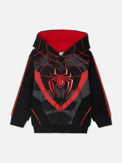 Enfant Primark Déguisements Halloween Pour Enfants|Tout Halloween|Sweat Zippé à Capuche Marvel Spider-Man Miles Morales