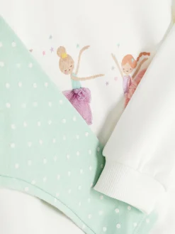 Primark Ensembles Et Tenues|Sweat-shirt à Motif Ballerine Et Legging à Pois