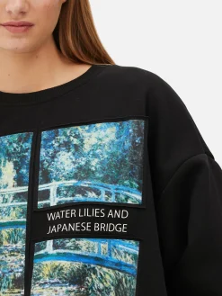 Femme Primark Sweats À Capuche Et Sweat-Shirts|Sweat-shirt Claude Monet Le Bassin Aux Nymphéas