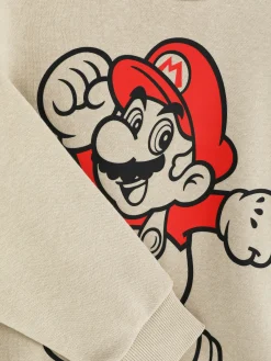 Enfant Primark Sweats À Capuche Et Sweat-Shirts|Sweat-shirt Passepoilé Super Mario à Coordonner