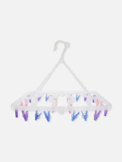 Primark Solutions De Rangement Murales Et Cintres|Étendoir Pliant à 24 Pinces