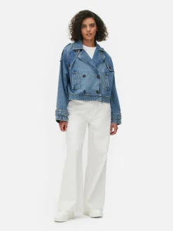 Femme Primark Denim|Manteaux Et Vestes|Trench Court En Denim