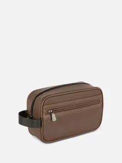 Homme Primark Sacs Et Portefeuilles|Trousse De Toilette En Simili Cuir