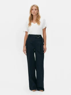 Femme Primark Hauts Et T-Shirts|T-shirt à Col En V En Coton Mélangé