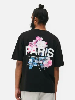 Homme Primark Hauts Et T-Shirts|T-shirt à Imprimé Floral Paris