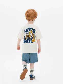 Enfant Primark Hauts Et T-Shirts|T-shirt à Manches Courtes Et Motif Pelleteuse
