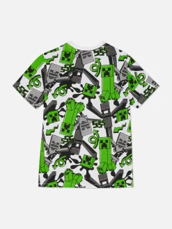 Enfant Primark Hauts Et T-Shirts|T-shirt à Motif Minecraft Creeper