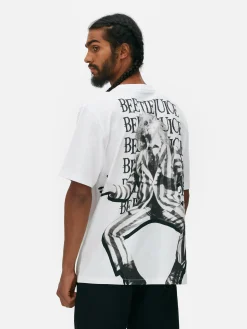 Homme Primark T-Shirts Et Sweat-Shirts À Motifs|Beetlejuice|T-shirt à Motif Répétitif Beetlejuice