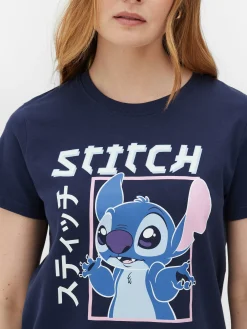 Femme Primark Hauts Et T-Shirts|T-shirt à Motif Style Manga Disney Lilo & Stitch