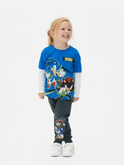 Enfant Primark Hauts Et T-Shirts|T-shirt Bicolore Sonic Le Hérisson