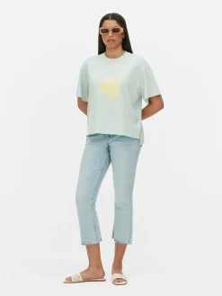 Femme Primark Hauts Et T-Shirts|T-shirt Coupe Droite à Motif Graphique