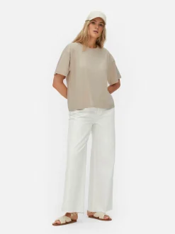 Femme Primark Hauts Et T-Shirts|T-shirt Coupe Droite Oversize