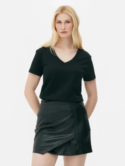 Femme Primark Hauts Et T-Shirts|T-shirt Coupe Regular à Col En V