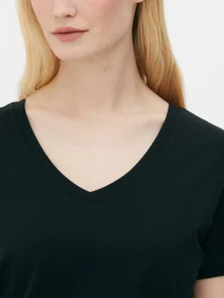 Femme Primark Hauts Et T-Shirts|T-shirt Coupe Regular à Col En V