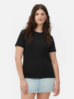 Femme Primark Hauts Et T-Shirts|T-shirt Coupe Regular à Col Ras Du Cou