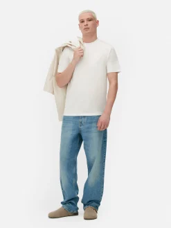 Homme Primark Hauts Et T-Shirts|T-shirt Coupe Slim à Manches Courtes