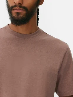 Homme Primark Hauts Et T-Shirts|T-shirt Coupe Slim à Manches Courtes