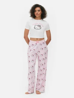 Femme Primark Hauts De Pyjama|T-shirt Court De Pyjama Hello Kitty