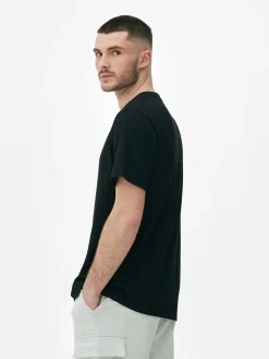 Homme Primark Hauts Et T-Shirts|T-shirt Côtelé à Col Ras-du-cou