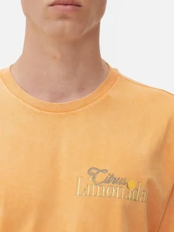 Homme Primark Hauts Et T-Shirts|T-shirt Délavé Citrus Limonada