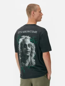 Homme Primark T-Shirts Et Sweat-Shirts À Motifs|Beetlejuice|T-shirt Effet Délavé Beetlejuice