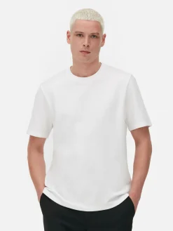Homme Primark Hauts Et T-Shirts|T-shirt En Maille Ottoman Côtelée