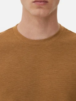 Homme Primark Hauts Et T-Shirts|T-shirt En Maille Ottoman Côtelée