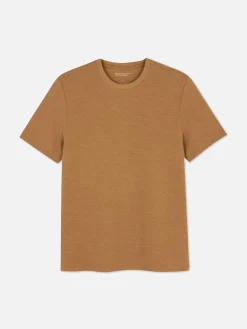 Homme Primark Hauts Et T-Shirts|T-shirt En Maille Ottoman Côtelée