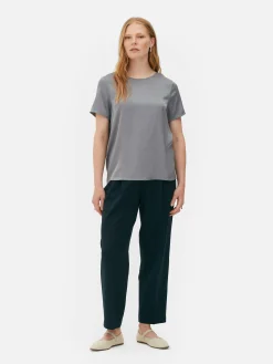 Femme Primark Hauts Et T-Shirts|T-shirt En Satin à Manches Courtes The Edit