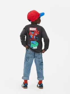 Enfant Primark Hauts Et T-Shirts|T-shirt Graphique à Manches Longues MARVEL Avengers