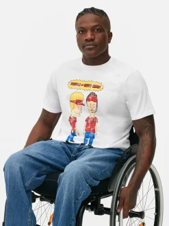 Homme Primark T-Shirts Et Sweat-Shirts À Motifs|Hauts Et T-Shirts|T-shirt Graphique Beavis & Butthead