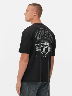 Homme Primark T-Shirts Et Sweat-Shirts À Motifs|Hauts Et T-Shirts|T-shirt Graphique NFL Las Vegas Raiders