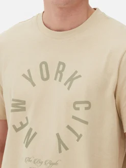 Homme Primark Hauts Et T-Shirts|T-shirt Imprimé New York City