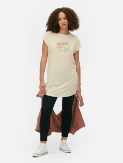 Femme Primark Hauts Et T-Shirts|T-shirt Long à Col Ras-du-cou