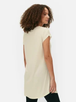 Femme Primark Hauts Et T-Shirts|T-shirt Long à Col Ras-du-cou