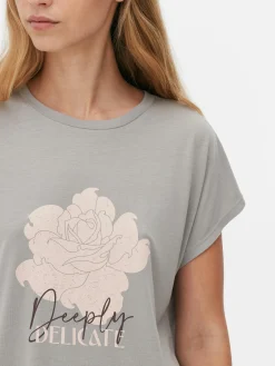 Femme Primark Hauts Et T-Shirts|T-shirt Long à Col Ras-du-cou