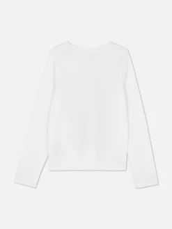 Enfant Primark Hauts Et T-Shirts|T-shirt Manches Longues à Imprimé Sur Le Buste