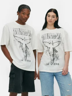 Femme/Homme Primark T-Shirts Et Sweat-Shirts À Motifs|Hauts Et T-Shirts|T-shirt Nirvana Tour