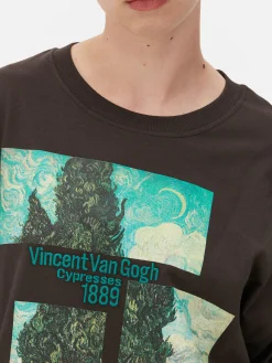 Femme Primark T-Shirts Et Sweat-Shirts À Motifs|Hauts Et T-Shirts|T-shirt Oversize Les Cyprès De Van Gogh