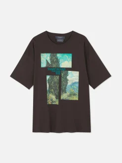 Femme Primark T-Shirts Et Sweat-Shirts À Motifs|Hauts Et T-Shirts|T-shirt Oversize Les Cyprès De Van Gogh
