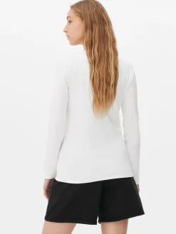 Femme Primark Hauts Et T-Shirts|T-shirt Stretch à Col Ras-du-cou