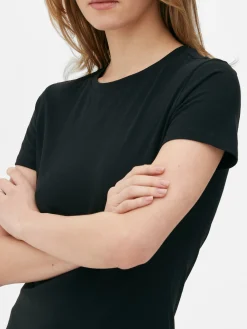 Femme Primark Hauts Et T-Shirts|T-shirt Stretch à Manches Courtes