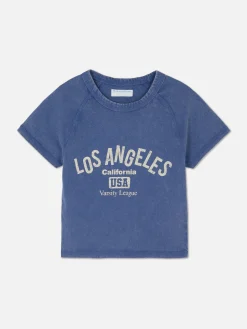Enfant Primark Hauts Et T-Shirts|T-shirt Style Universitaire Los Angeles