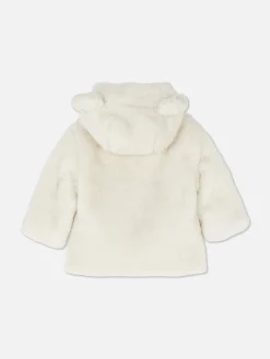 Primark Manteaux Et Vestes|Veste à Capuche En Fausse Fourrure